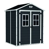 Gartenhaus Manor 6x5 DD mit Fenstern, 185 x 226 x 152 cm, anthrazit KETER 17202483