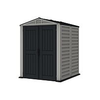 YardMate Plus Gartenhaus 2,8 m² + Bodenkonstruktion, Vinyl, grau/anthrazit DURAMAX 35525