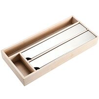 Küchenaufbewahrung für Folien, 42 x 19 x 5,4 cm, Bambus KESPER 57041