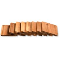 Racletteplatten 8 Stück, 10 x 8 x 0,7 cm, Akazienholz KESPER 28958