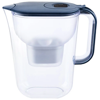 Carbo Wasserfilterkanne, 3 l, Kunststoff, blau ORION 156020