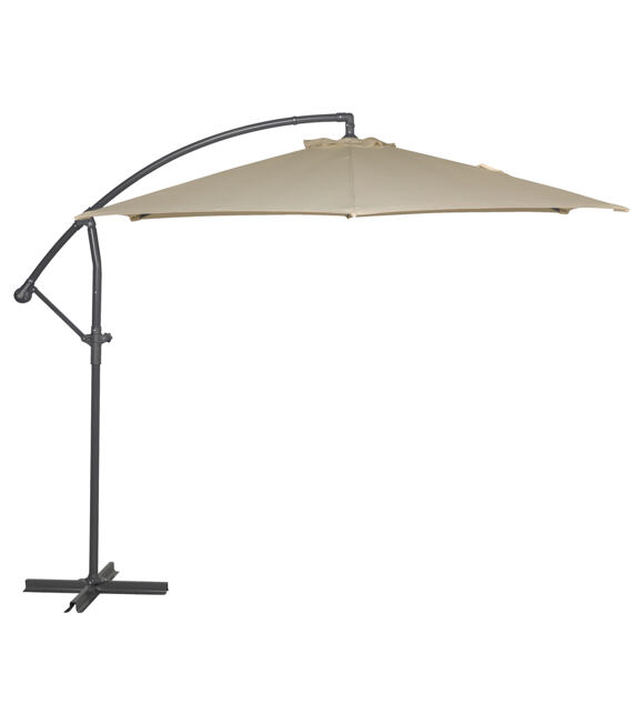 Free Pole Sonnenschirm seitlich ø 300 cm, Beige ROJAPLAST 607/75
