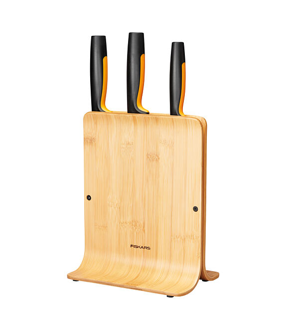 Functional Form Bambus Design-Messerblock mit 3 Messern FISKARS 1057553