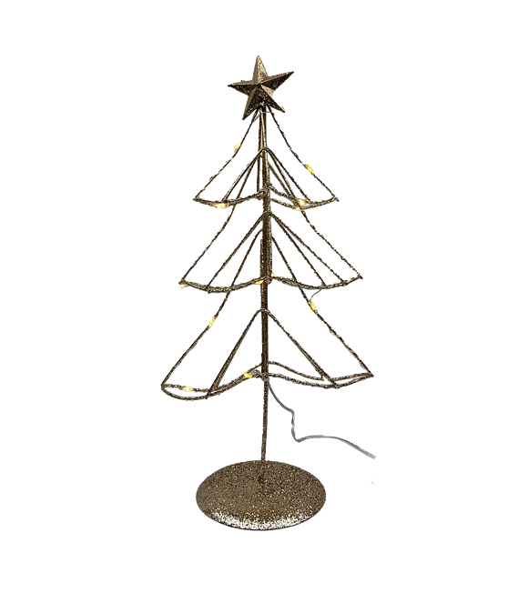 Baum mit Stern LED gold 30 cm Prodex X107040