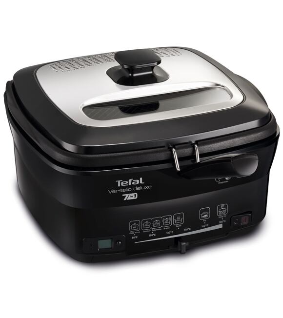 Versalio De Luxe Multifunktionsfritteuse und Topf 7in1, schwarz TEFAL FR491870