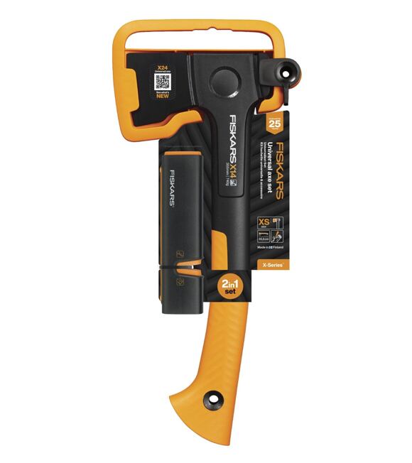 Set Universalaxt (XS) X14 + Xsharp™ Messerschärfer und Axtschärfer FISKARS 1075432