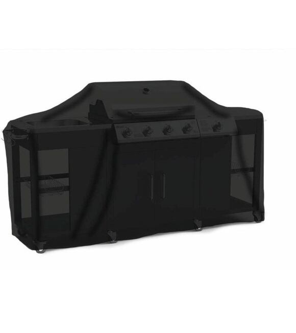 Schutzhülle für Grillküche 212 x 65 x 96 cm, schwarz TEPRO 8132