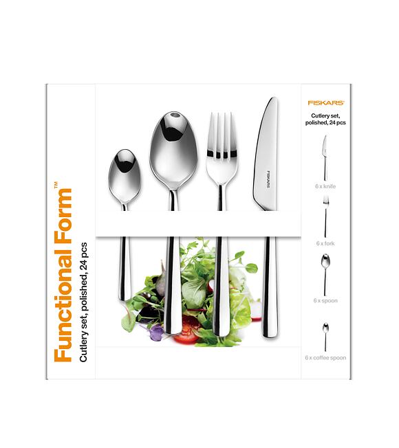 Functional Form Besteckset 24-tlg., glänzend FISKARS 1071623
