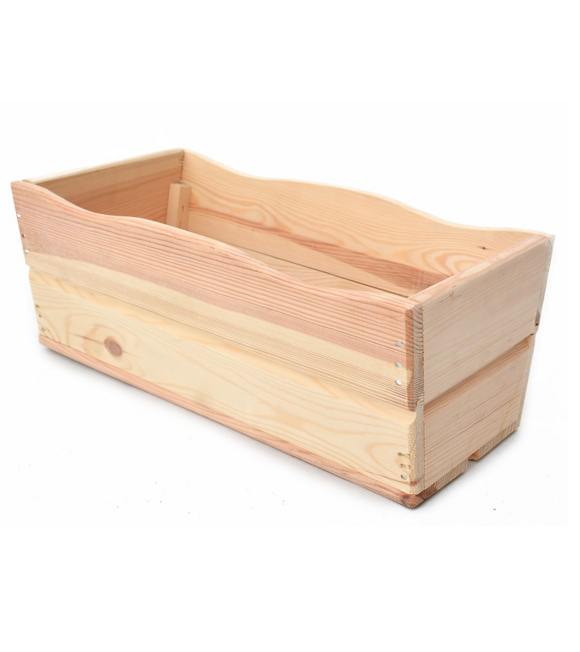 Holzblumenkasten 44 cm - natur ROJAPLAST 48/10