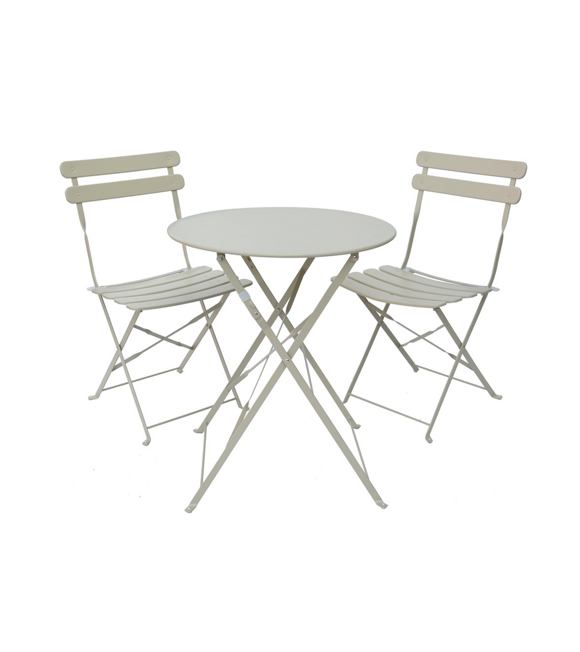BISTRO-Set Metall beige Rojaplast 609/21
