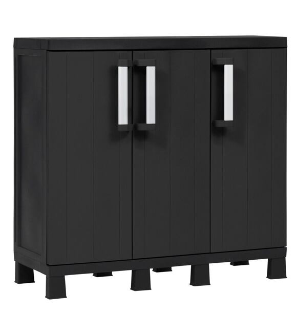 Garage Midi Trio Low Aufbewahrungsschrank, schwarz TOOMAX Z0218RAA04100