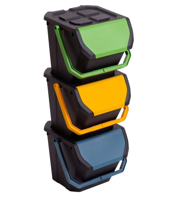 Frida Set Mülleimer für Mülltrennung 3x25 l DEA HOME Z0427MAB04000