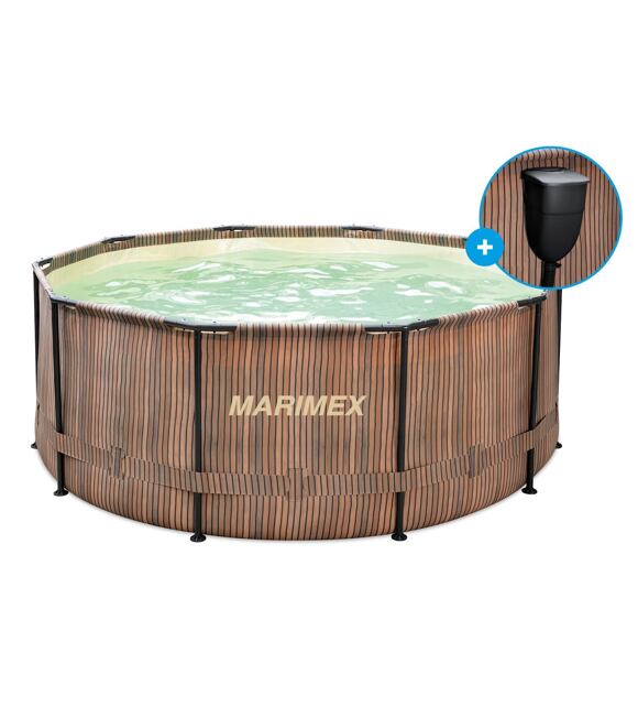 Florida Pool 3,05 × 0,91 m mit eingebautem Skimmer, Teak MARIMEX 10340284