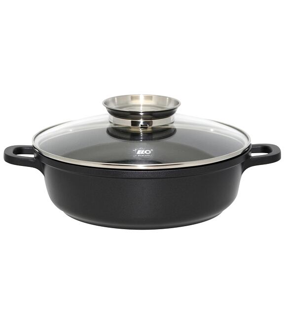 Alucast Bräter mit Glasdeckel und Aromaknopf Ø 24 cm ELO 19624