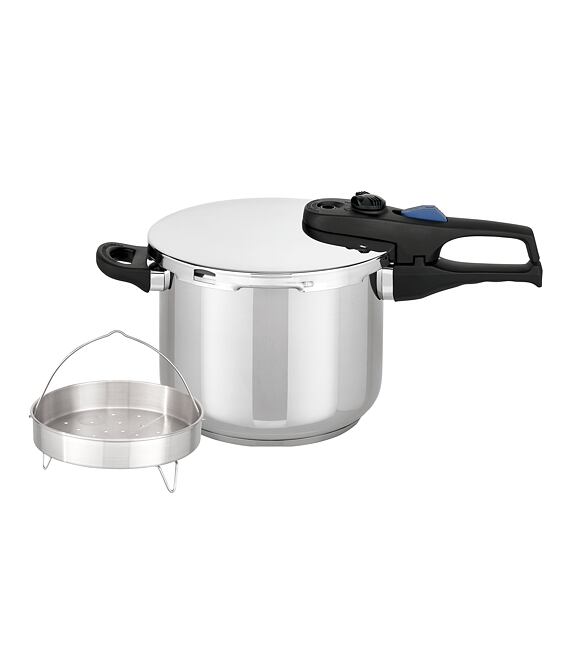 Praktika XL Schnellkochtopf mit Dampfgar-Einsatz 6 l ELO 99266