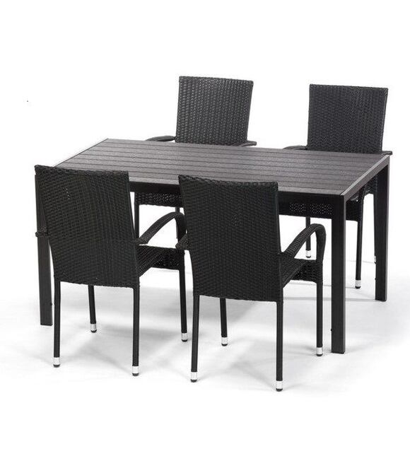 Garten-Essgruppe – Tisch Viking L + 4x Stuhl Paris NOELA 80200001201400
