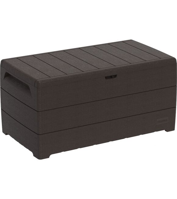 Durabox Kunststoff Garten-Aufbewahrungsbox 416 l, 129,5 x 70 x 62,5 cm, braun DURAMAX 86602