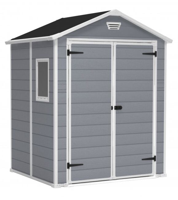 Manor Gartenhaus 6x5 DD, 185 x 226 x 152 cm, grau KETER 17194151