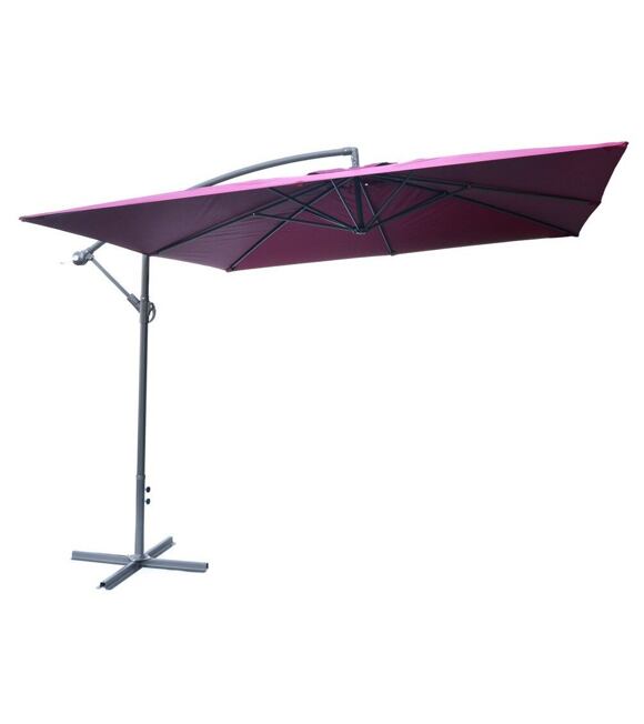Seitenmarktschirm 270 × 270 cm, bordeaux ROJAPLAST 601/3