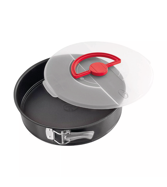 BAKE & GO Backform mit Transportdeckel Ø 26 x 6,5 cm DR.OETKER 1010