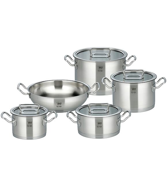 Gourmet Plus Kochtopf-Set 5-tlg., Edelstahl ELO PREMIUM 40995