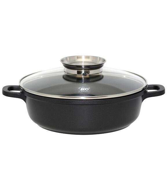 Alucast Bräter mit Glasdeckel und Aromaknopf Ø 28 cm ELO 19628