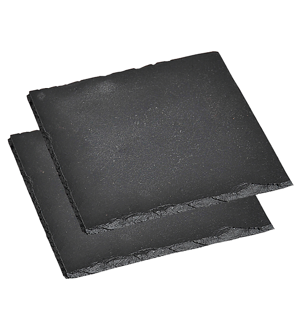 Servierplatten 2 Stk., 20 x 20 cm, Schiefer KESPER 38109
