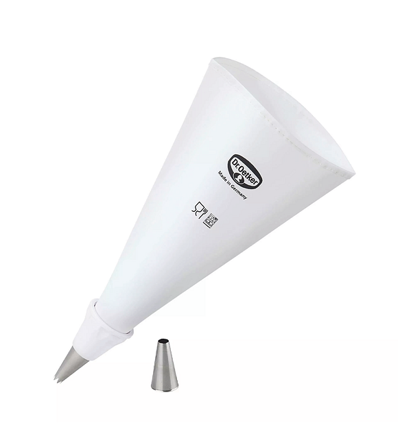 Dekorationsbeutel 34 x 23cm mit Spitze DR.OETKER 1975