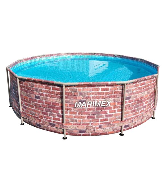 Pool Florida 3,66 x 0,99 m ohne Filter, Motiv Ziegel MARIMEX 10340243
