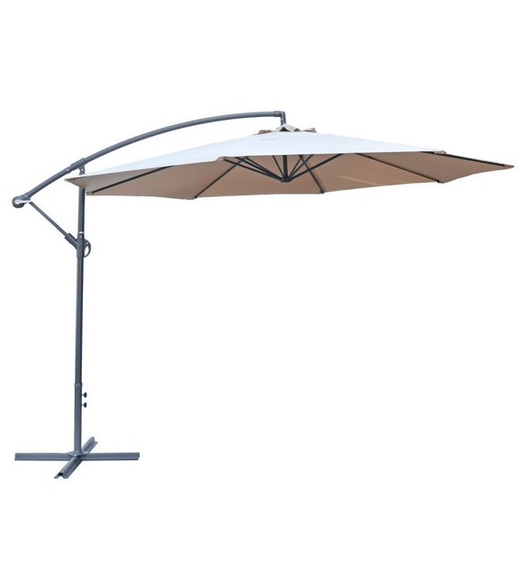 Seiten-Sonnenschirm ø 350 cm, beige ROJAPLAST 601/4