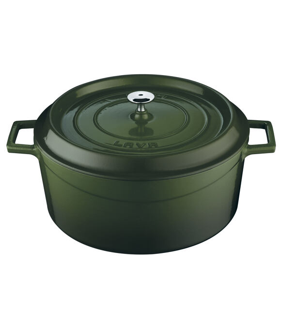 Topf Ø 24 cm, 4,5 l, gusseisen, grün LAVA METAL LVYTC24K2G