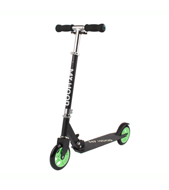 145 Klapproller / Scooter - schwarz-grün My Hood 505164