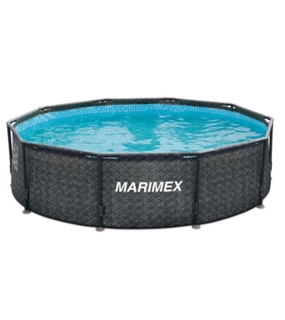 Florida Pool 3,66 x 1,22 m ohne Filter, Motiv Rattan MARIMEX 10340236