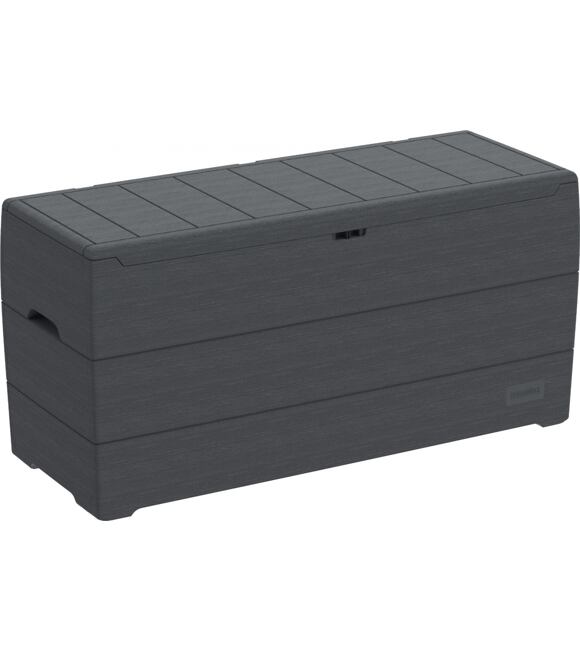 Durabox Kunststoff Garten-Aufbewahrungsbox 270 l, 117 x 45 x 56 cm, Anthrazit DURAMAX 86600