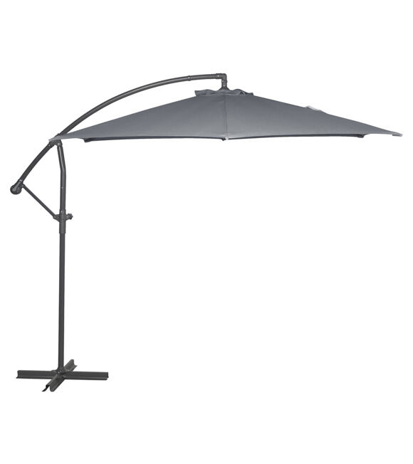 Free Pole Sonnenschirm seitlich ø 300 cm, Graphit ROJAPLAST 607/76