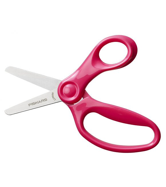 Kinderschere mit abgerundeter Spitze 13 cm - rosa FISKARS 1064070