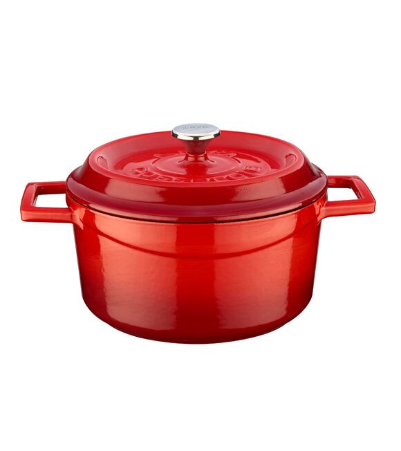 Topf Ø 20 cm, 2,6 l, gusseisen, rot LAVA METAL LVYTC20K2R