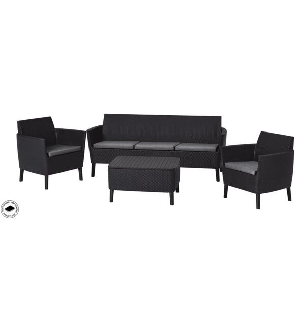 Salemo 3 seater Gartenmöbel-Set, Graphit KETER 236634