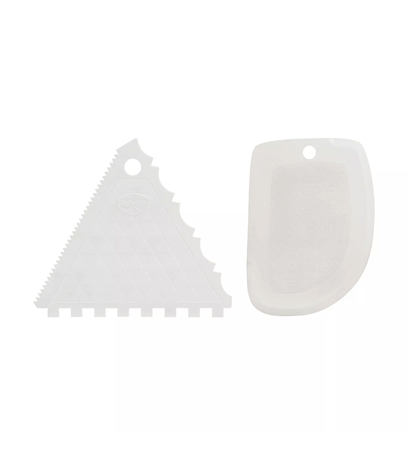 Spatel 2er-Set, glatt 12 x 9 cm, gezahnt 11 x 12 cm DR.OETKER 1664