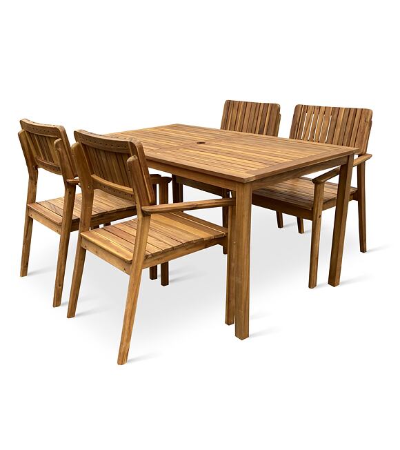 Lucy I. Garten-Holzset 1+4, Akazie NOELA 34521114