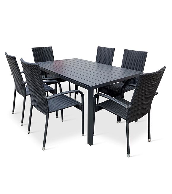Garten-Essgruppe – Tisch Viking L + 6x Stuhl Paris NOELA 34570505