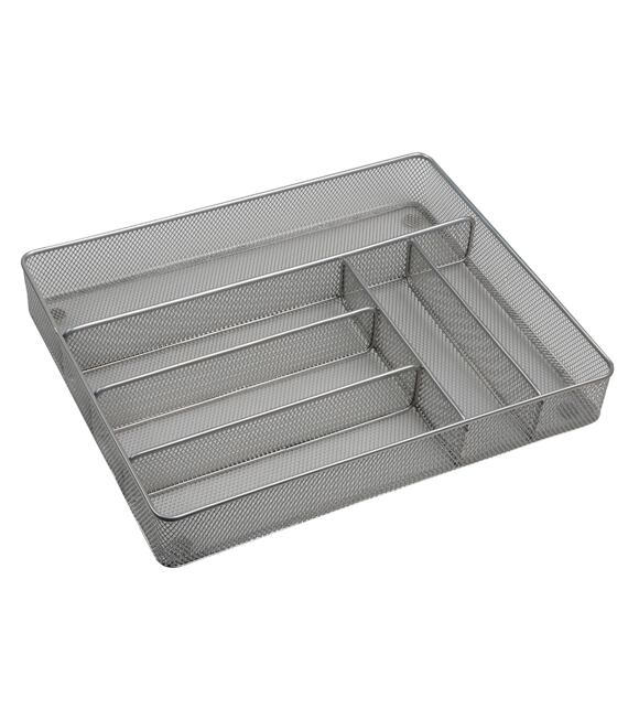Besteckkasten, 6 Fächer, 37 x 30,5 x 5,5 cm, Metall KESPER 90183