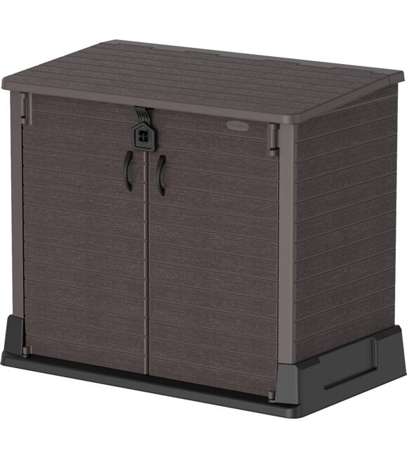 StoreAway Aufbewahrungsbox 850 l, 130 x 110 x 74 cm, Kunststoff, braun DURAMAX 86621