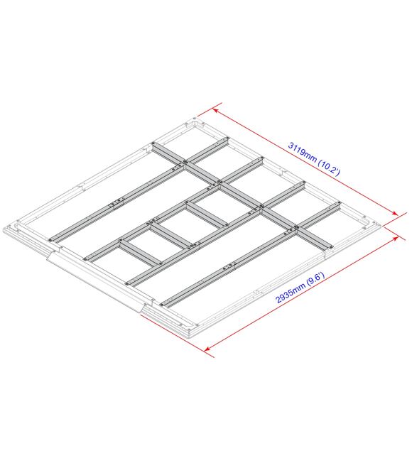 Bodenprofile für Gartenhäuser 9,7 m² DURAMAX 57212