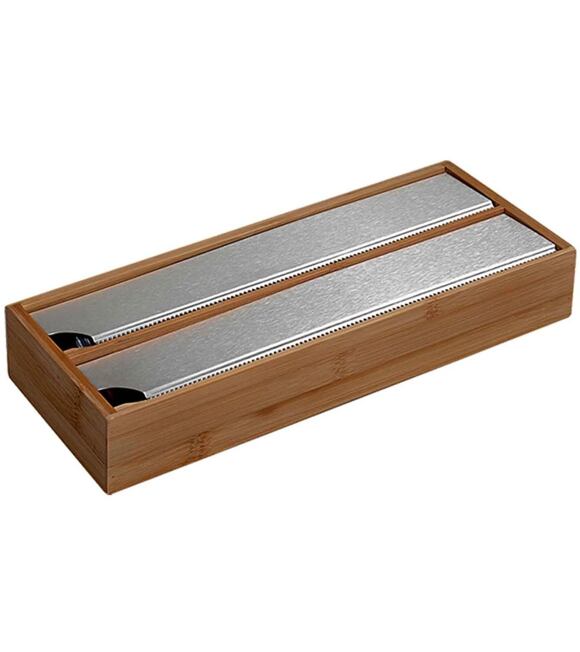 Küchenrollenhalter für Folien 35 x 13 x 5,5 cm, dunkles Bambus KESPER 59044