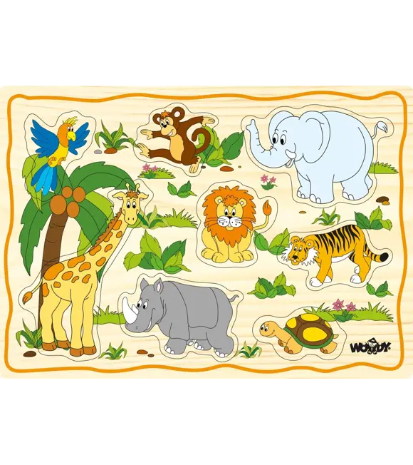 Puzzle auf der Platte „Kindermotive“, 12 Teile WOODY 102190252