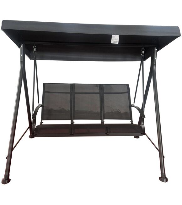 Hollywood II Gartenschaukel, metall, grau ROJAPLAST YN8307S