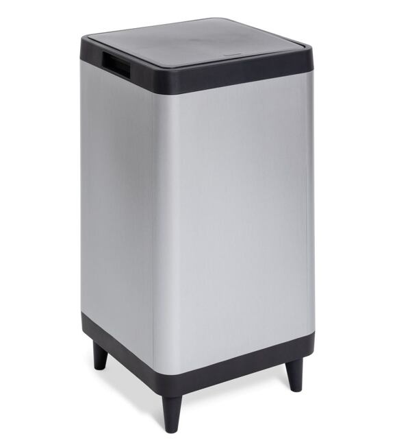 Berlino Mülleimer 80 l, Schwarz/Aluminium DEA HOME Z0472RAA10400