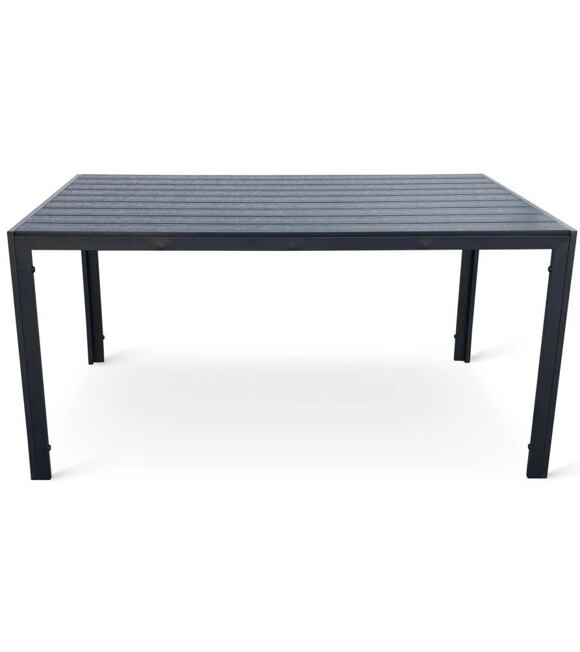 Viking Gartentisch L, 140 × 80 cm, Aluminium/Artwood, schwarz NOELA 3457050140