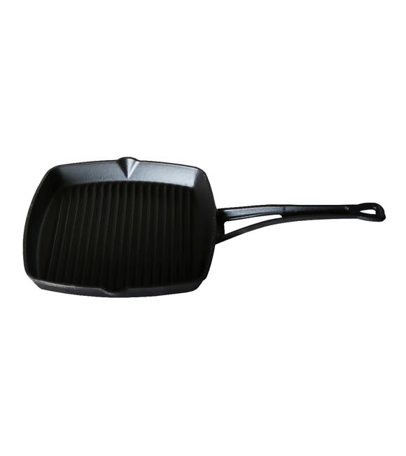 Grillpfanne mit integriertem Griff, Gusseisen, schwarz LAVA METAL LVECOKGT2626KO